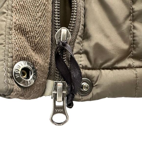 North Face Ladies Green Midi 600 Fill Goose Down Puff Jacket Size Medium Winter - Picture 6 of 12